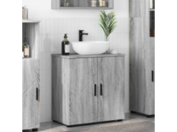 Vidaxl Armário De Banheiro Cinza Sonoma 61 X 35 X 64 Cm