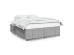 Bed Frame, Bed Frames Vidaxl Cinzeto Tecido (180 X 200 Cm)