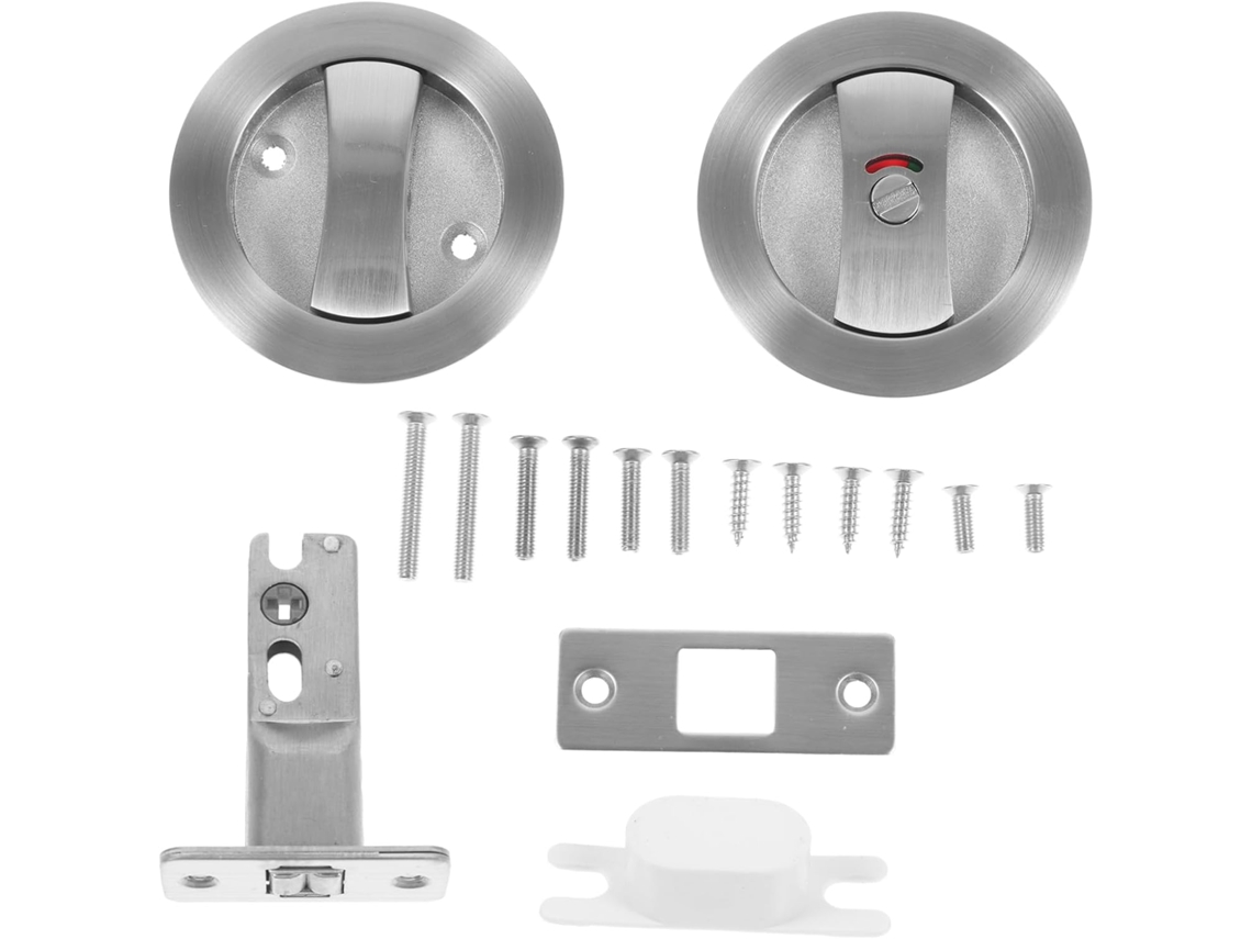 Fechadura De Correr Para Porta De Correr Com Acabamento Acetinado, Ferragens Para Privacidade.