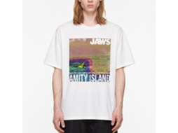 Rockinstone Jaws Movie Amity Island White Adult T-shirt Size:xxl