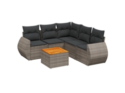 Garden Sofa Set, Garden Sofa Sets Vidaxl Cinzeto Rattan / Vime (n/a)