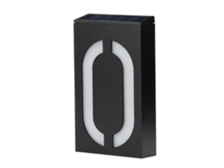 Luminária De Parede Com Número De Casa Movida A Energia Solar Olysi Shop