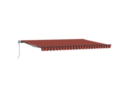 Conjunto 1 Toldo Retrátil Vidaxl Laranja Tecido (500 × 350 Cm)