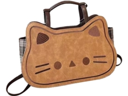 Mochila De Couro Feminina | Bolsa Tote Charmosa Com Estampa | Bolsa De Compras Para Meninas, Mães, M Gokoco