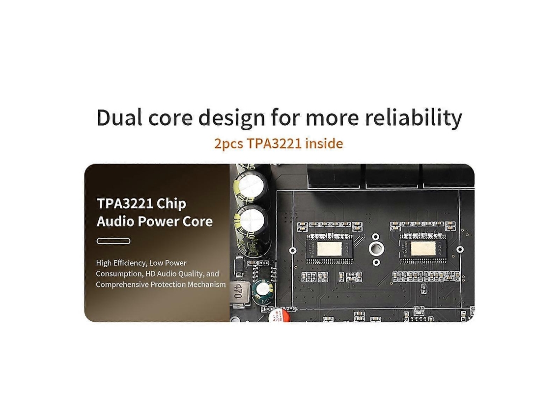 Placa Amplificadora De Áudio Digital Bluetooth St21pro 2.1 Canais 100wx2 + Subwoofer De 200w Tpa3221 (exceto)