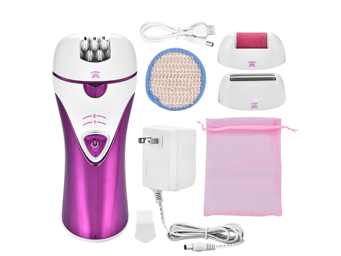 Máquina Depiladora Eléctrica 3 En 1 Para Mujer Rosa