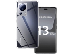 Capa Para Xiaomi 13 Lite (5g) Transparente Silicone Tpu Gel Capa Gtrpesp Protetor De Tela De Vidro Temperado Movilearvayotoy