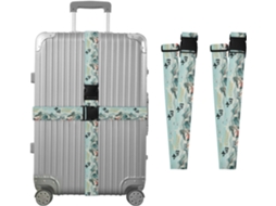 Conjunto De 2 Cintas Para Bagagem Bem Vindo À China Design Horizontal Resistentes E Ajustáveis Acessórios Viagem