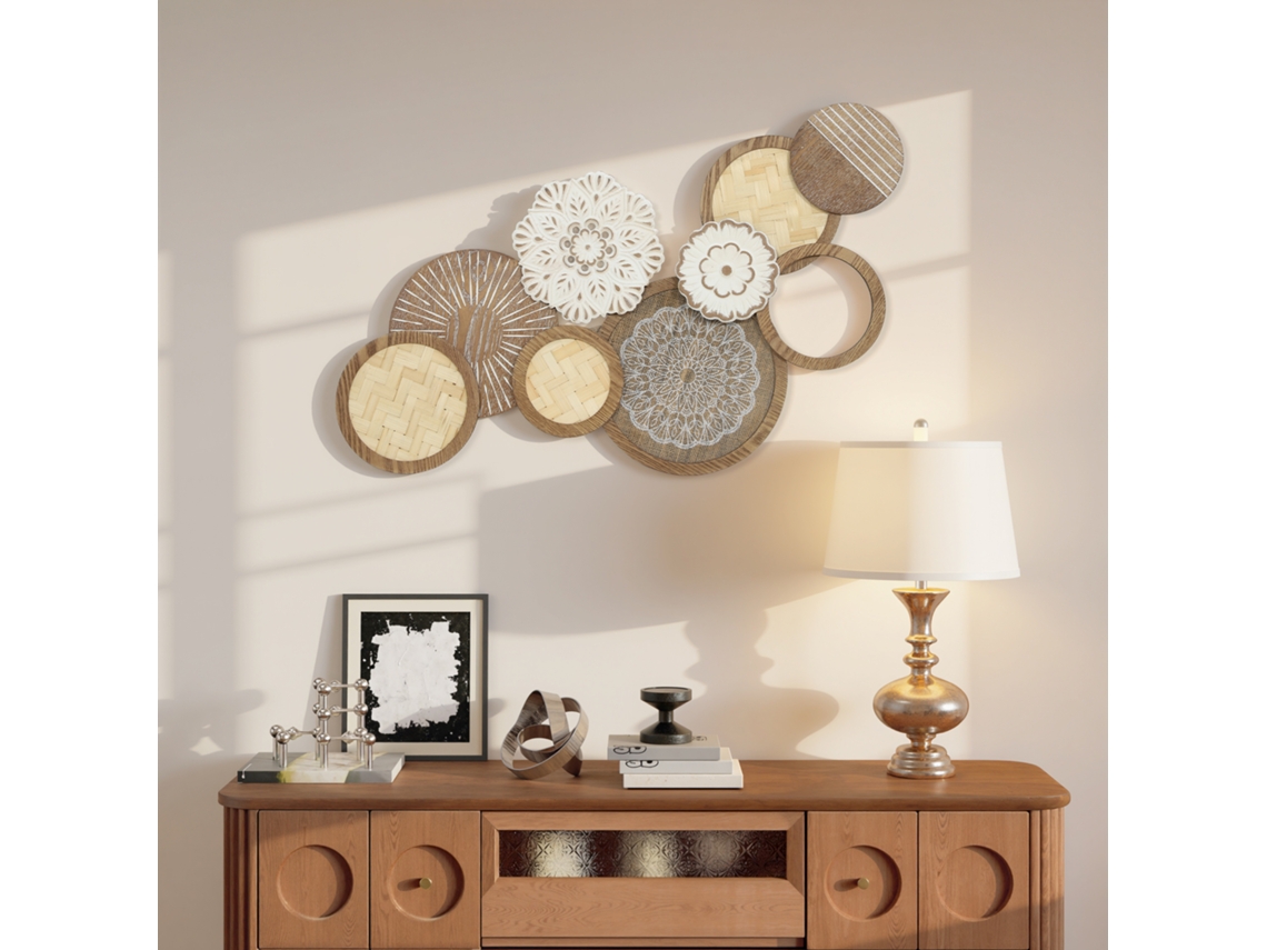 Decoração De Parede, Em Mdf, 4,4 X 44,5 X 83,8 Cm
