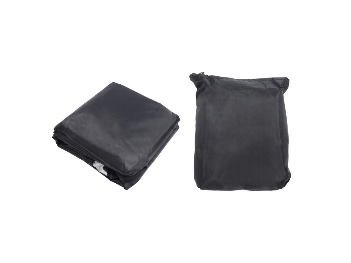 Capa para Cadeira de Jardim Oxford 210d Preta Impermeável Resistente Uv com Fivelas e Cordão Ajustável | S/MARCA