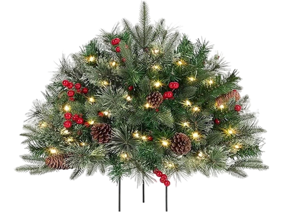 Enchimento Para Vaso De Árvore De Natal Pré-iluminado, Ideal Para Áreas Externas |