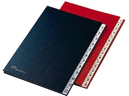Pasta FRASCHINI 627-N (Vermelho - A3 - 24x34cm - Couro)