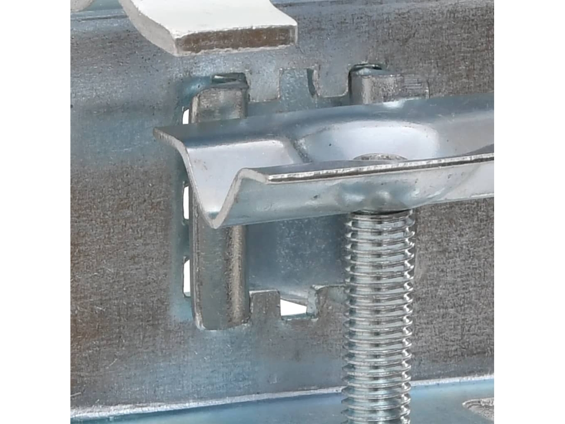 MAISON EXCLUSIVE Postes de proteção solar para varanda, 2 peças, 32 mm, em aço galvanizado