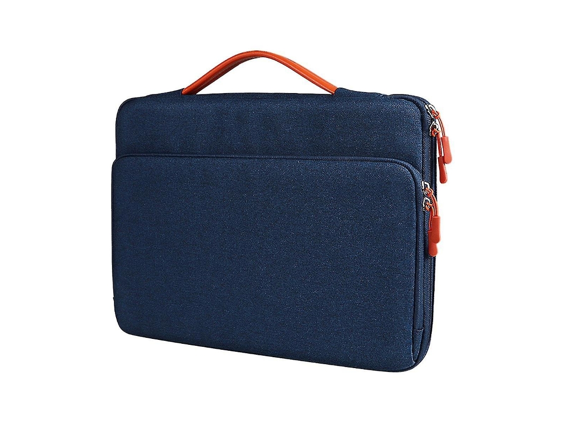 Bolsa Para Laptop 15 Polegadas, Resistente À Água, Proteção Contra Impactos, Com Bolsos, Em Tecido Oxford, Cor Azul Elysve