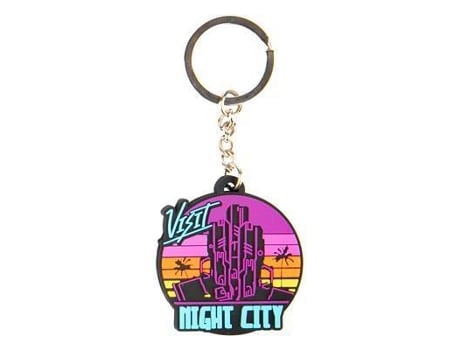Porta-Chaves em Pvc JINX Cyberpunk 2077 Nightcity