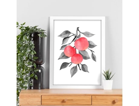 Póster NACNIC Bot Coceira em Aquarela 9. com Ilustrações de Plantas e Flores No Estilo Aquarela.