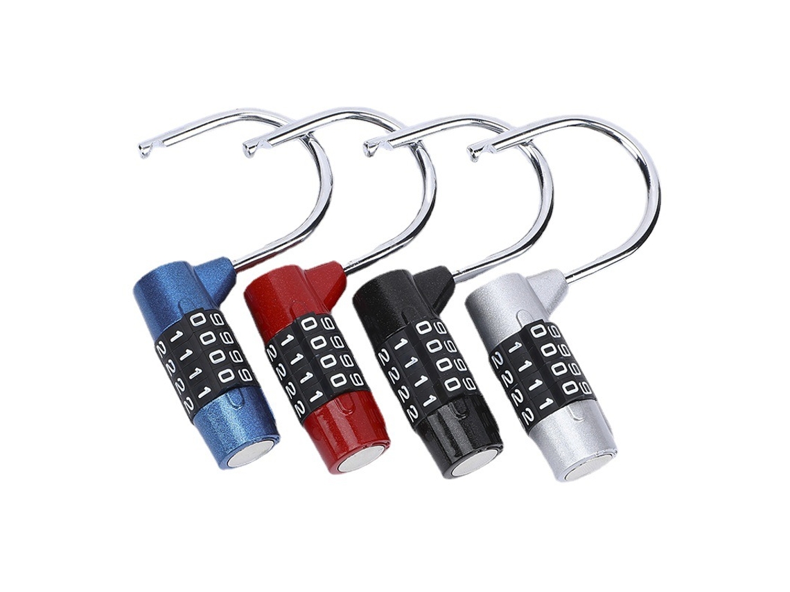 Conjunto De 4 Cadeados Com Código De 4 Dígitos