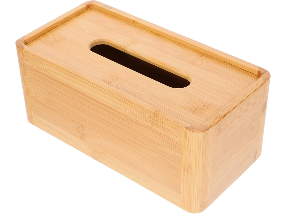 Porta-lenços De Bambu Grosso E Grande, Removedor De Maquiagem