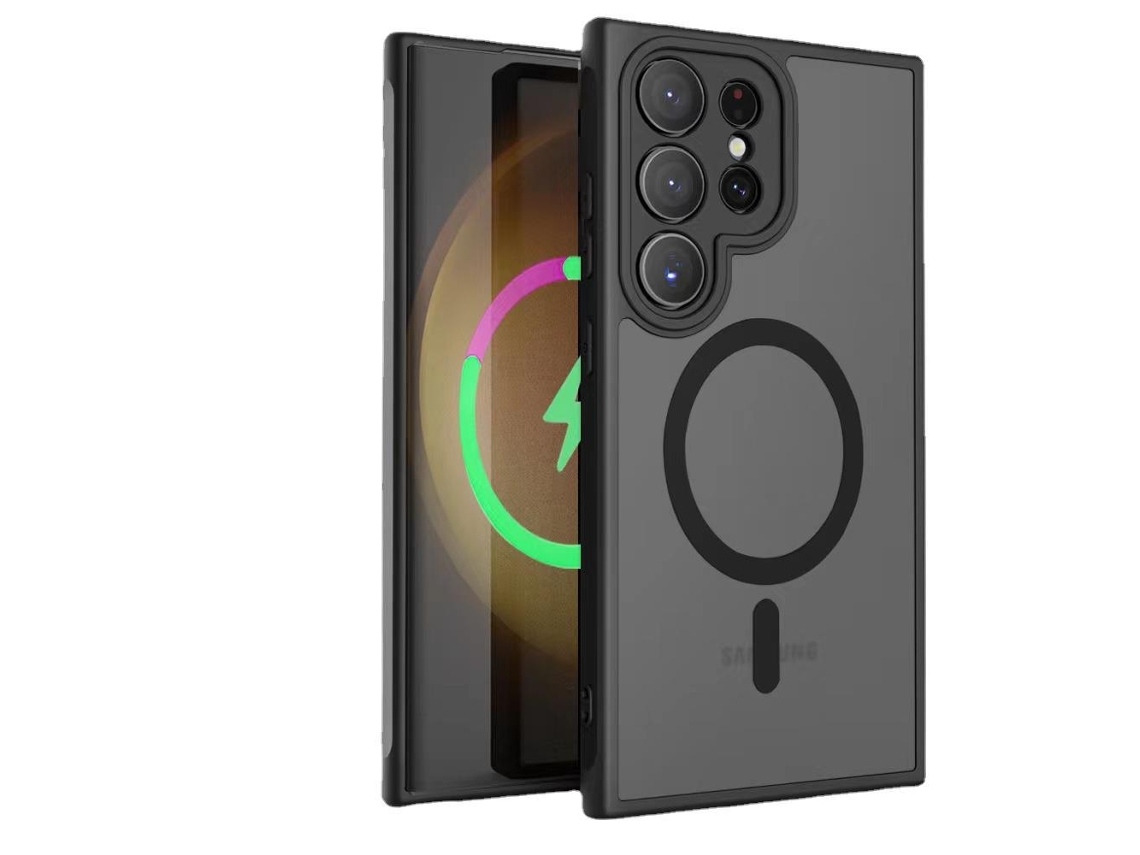 Adequado Para Capas Magnéticas Foscas Anti-queda Da Samsung.preto tipo Magnético Forte - A36