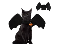 Traje De Transformação Pet (asas De Morcego Com Sino)
