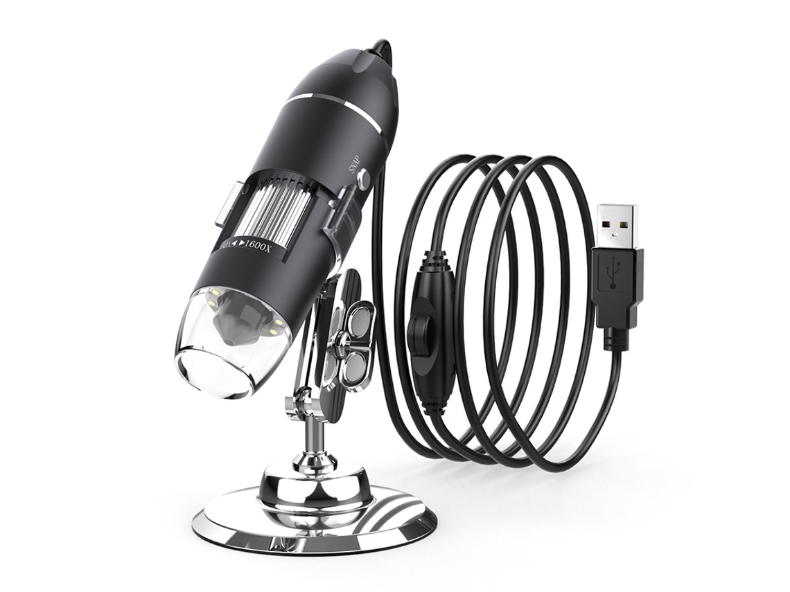 Microscópio Eletrônico Digital Usb 1600x Compatível Com 2000/xp, Vista, 7/8/10 Brilvibera