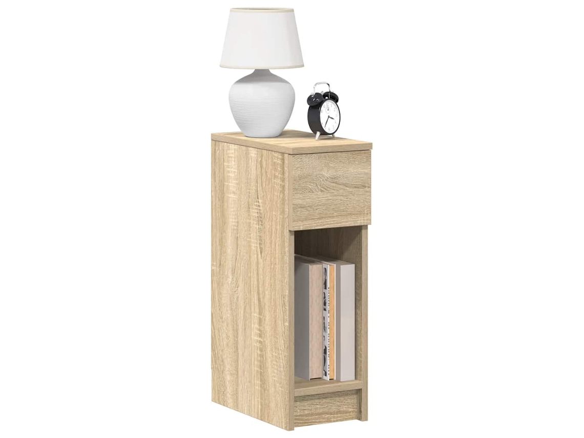 Vidaxl Mesas De Cabeceira Com Gaveta 2 Pcs 20x36x60 Cm Carvalho Sonoma