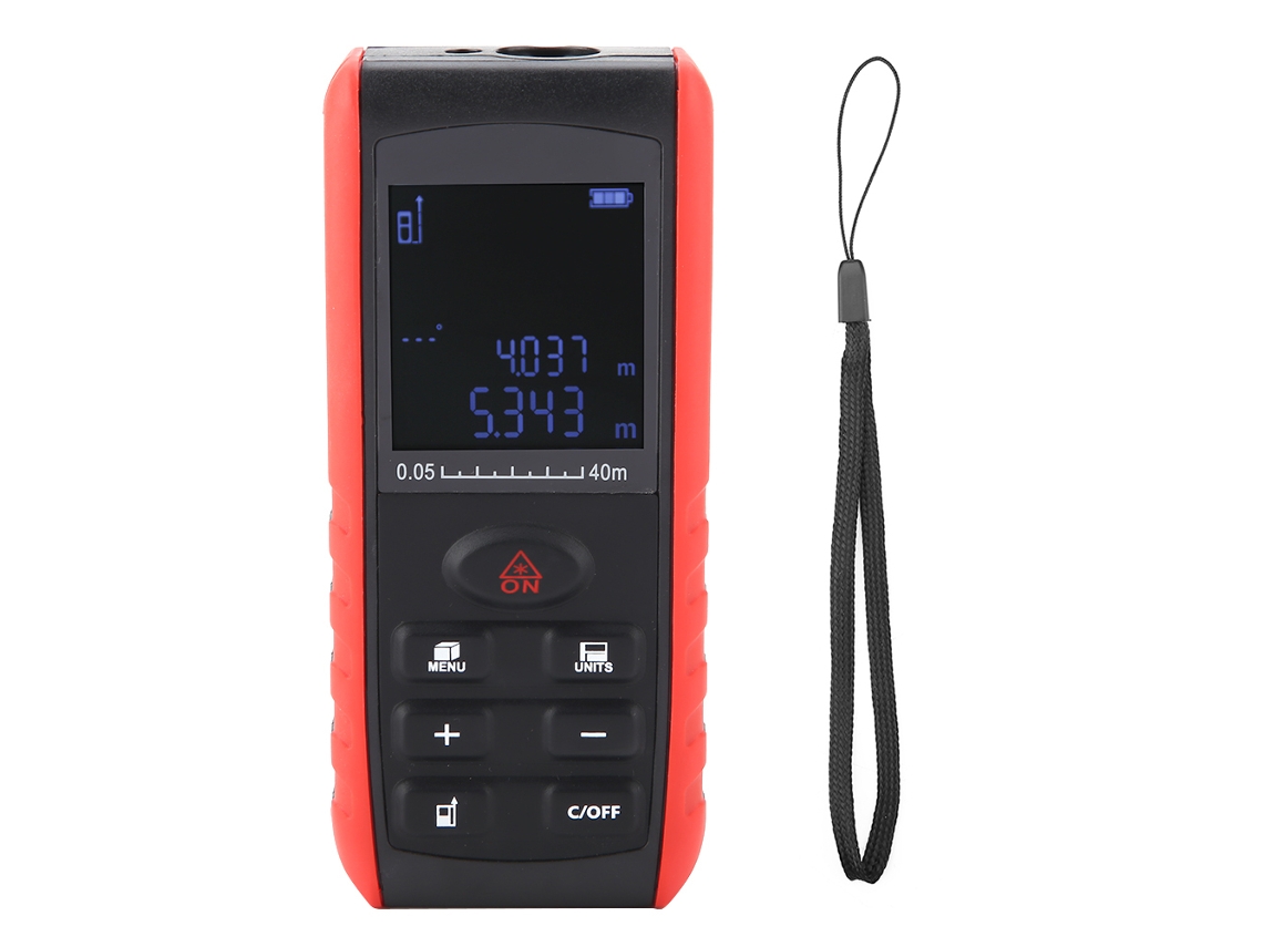 Rangeômetro a laser digital portátil KXL e E40, medição de distância, área, volume, armazenamento 99 grupos YURU