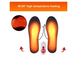 Palmilha aquecida USB, palmilha aquecida, palmilha térmica, palmilhas para sapatos aquecedores de pés de inverno 40/44 S/MARCA