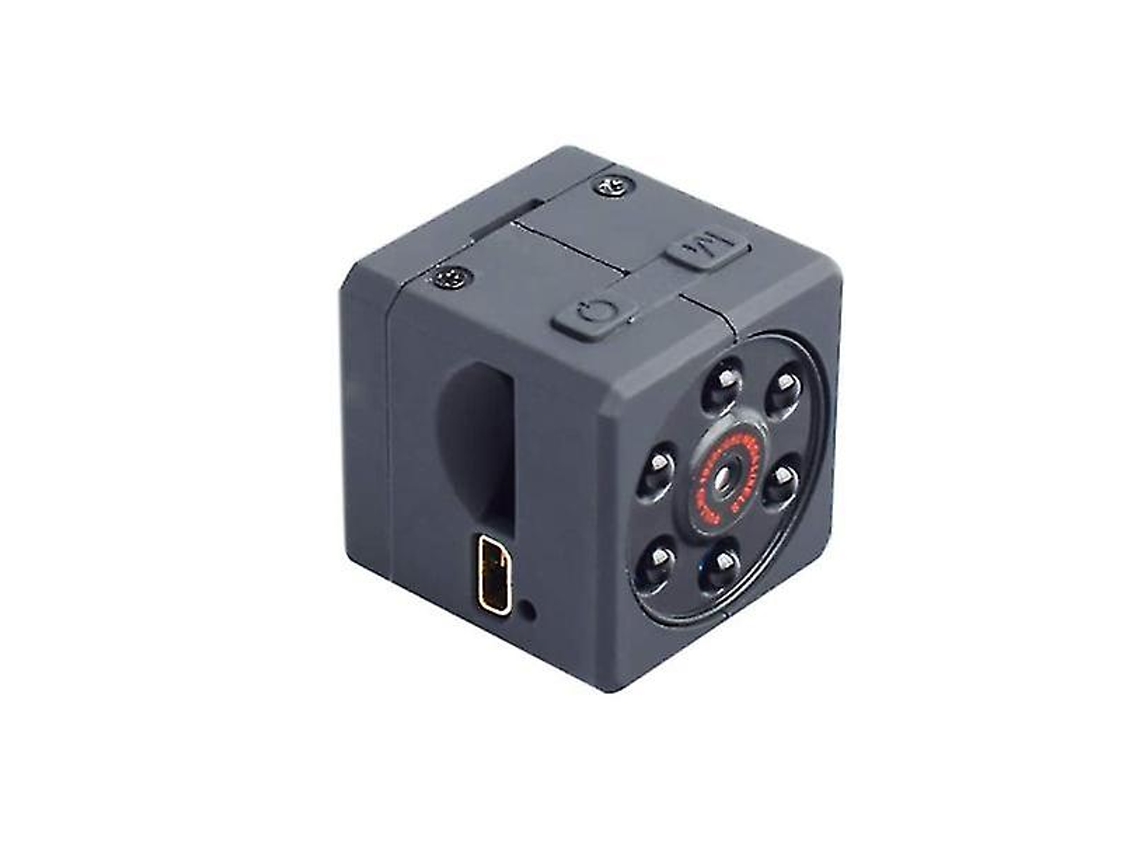 Minicâmera sem fio Bestvite HD 1080P grande angular com visão noturna e detecção de movimento (preta)