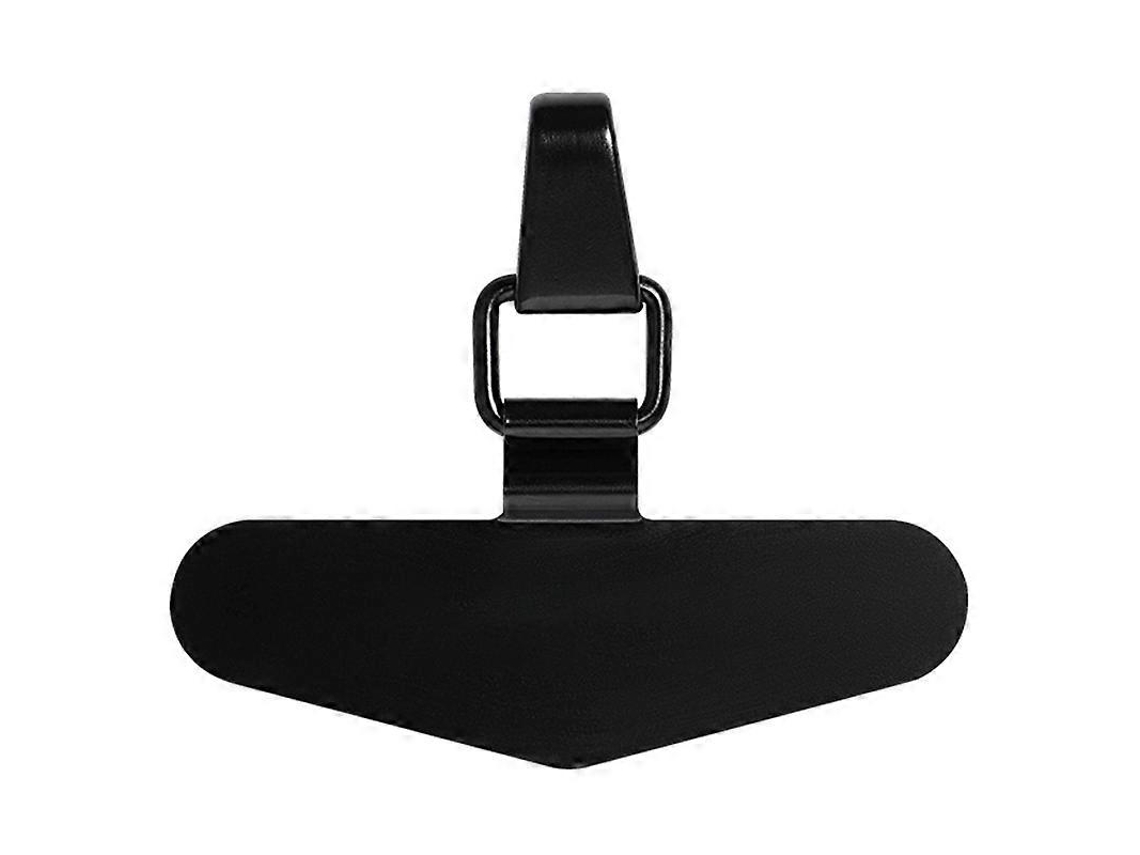 Suporte De Telefone Com Placa De Metal Triangular Para Fio Telefônico - Preto