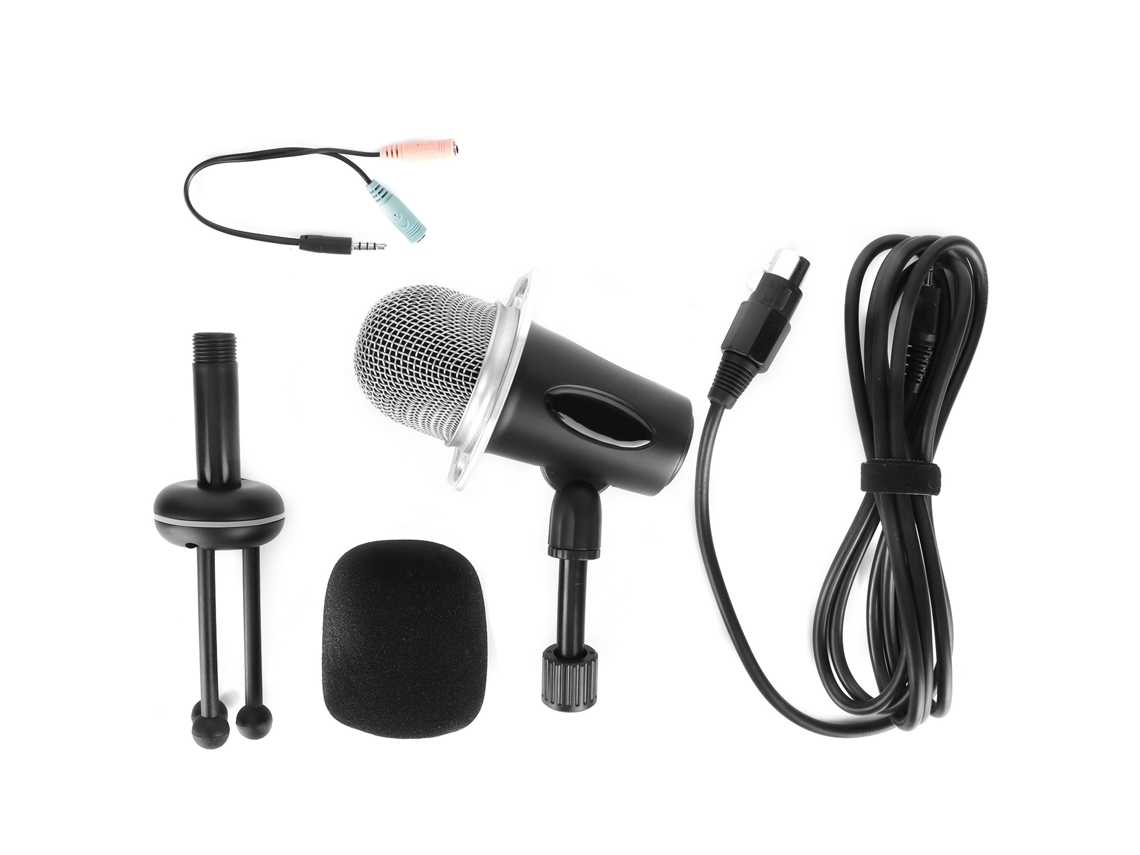 Microfone Para Gritos Ao Vivo, Gravação Ao Vivo, Gravação De Jogos, Microfone Com Suporte Fio