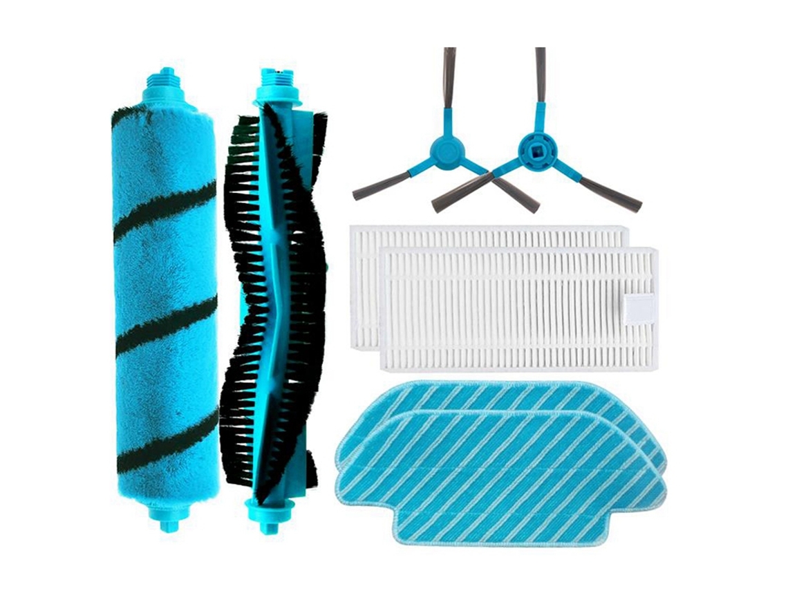 Rolo lateral escova macia filtro mop pano peças de reposição para cocotec conga 1690 pro aspirador robótico peças reposição