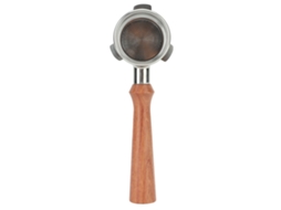 Laxiscreed Portafilter 54 Mm Sem Fundo Para Máquinas Breville Série 8, Feito De Madeira E Aço Inoxidável