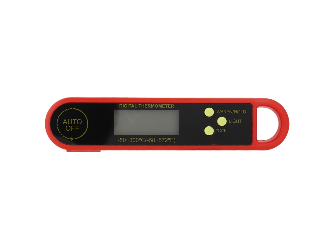 Termômetro Digital Dobrável Para Carnes Com Tela Grande E Sensor De Gravidade Leitura Direta, Ideal Cozinha Churrasco. Aquaforge