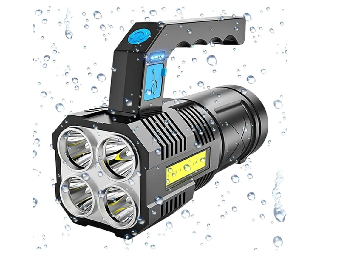 Lanterna de Trabalho Led Lanterna de Alto Lúmen Lanterna de Trabalho Led Lanterna de Caça À Prova D'Água Ao Ar Livre Preta BISBISOUS VIGA EUROPE