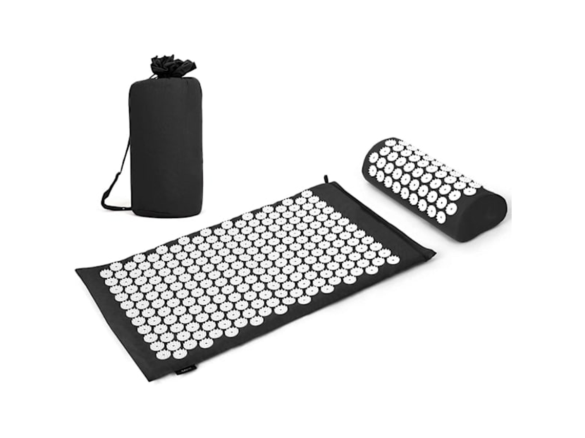 Tapete Para Unhas+ Almofada De Pescoço, Preto