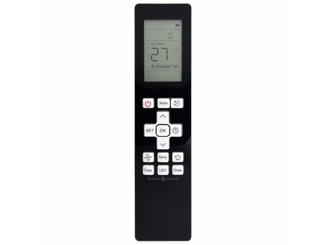 Comando À Distância Para Ar Condicionado Compatível Com Midea Rg10b(g)/bgef Preto_dae