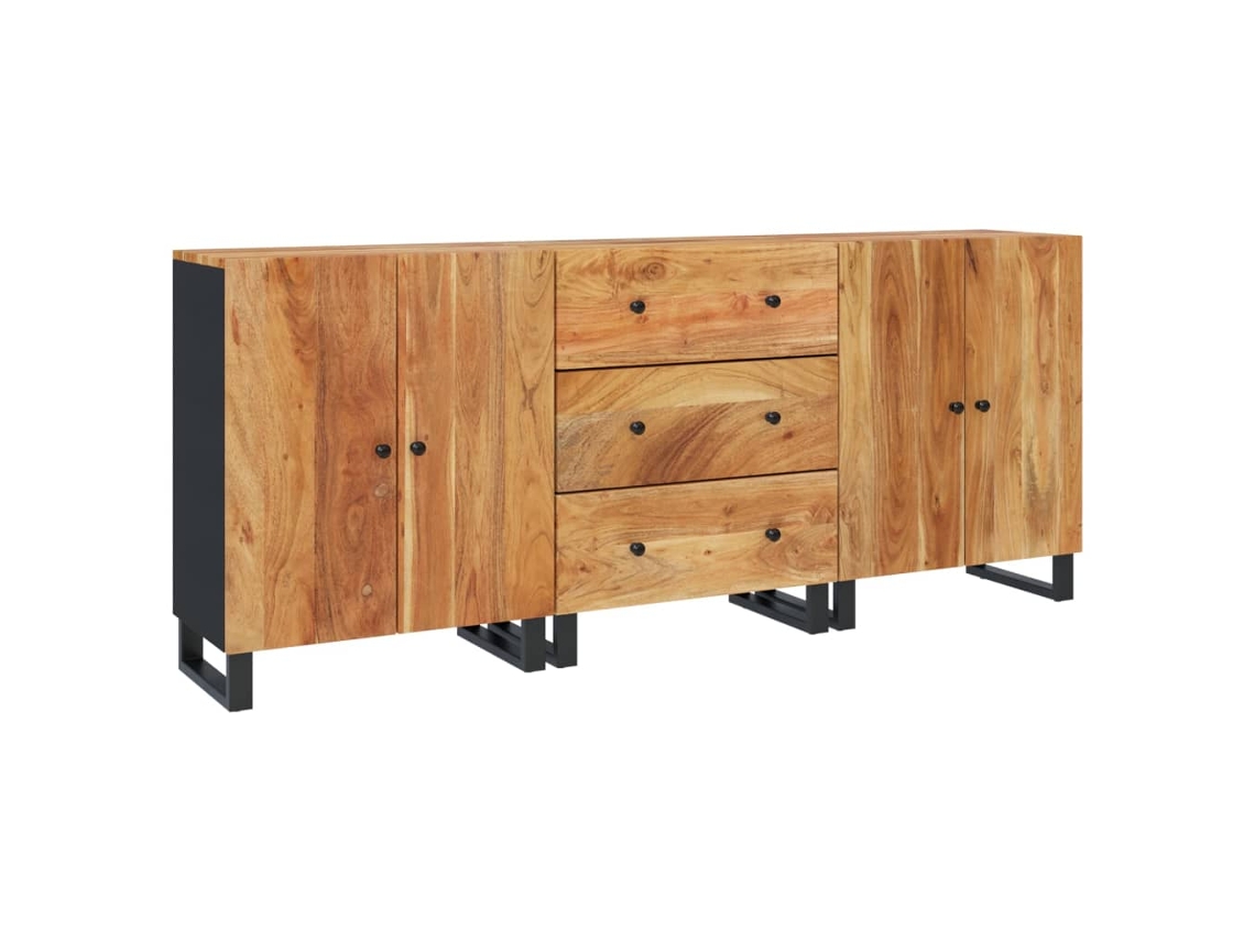 Sideboard, Sideboards Vidaxl Marrom Madeira De Acácia (n/a)