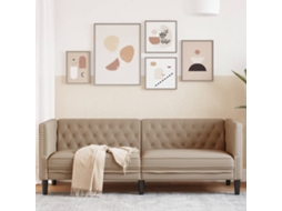 Chesterfield Sofa, Chesterfield Sofas Vidaxl Marrom Couro Artificial (n/a)