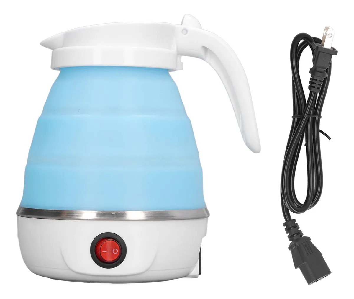 Chaleira Elétrica Dobrável, 0,6 L, 400 W, Plugue Euavayotoy