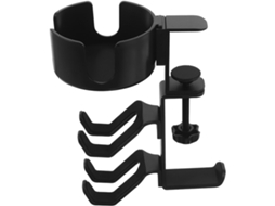 Suporte Para Fones De Ouvido Hemoton Com Gancho E Porta Copos, Design Elegante E Moderno, Fácil Instalação E Que