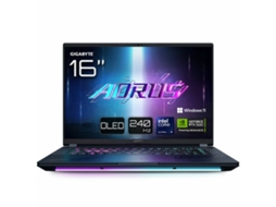 Notebook Gigabyte 9ram6i98yhaijh7es000 (preto 1 Tb Ssd Tomada Eu 16 Qwerty Espanhol 32 Gb Ram Intel Core Ultra 9 Rtx 5080)