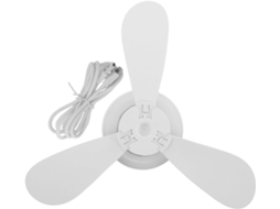 Ventilador De Teto Toyvian Com Luz, Branco, Para Apartamentos E