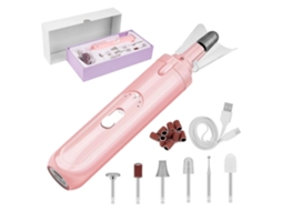 Caneta De Lixamento Para Unhas (carregamento Usb, Rosa Com Luz Led) Eoocoo