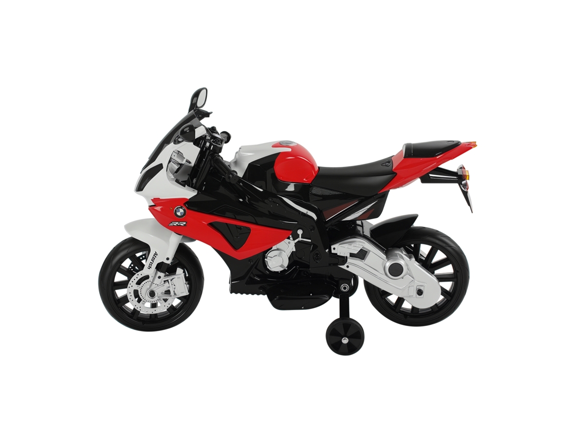 Moto Elétrica Para Crianças 3-8 Anos Com Licença Bmw, Bateria 12v, Rodinhas E Luzes, 110x47x69 Cm.