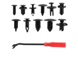 Kit com 240 peças de presilhas de pressão Tbest Automóveis, com ferramenta de remoção, compatível com diversos acabamentos.