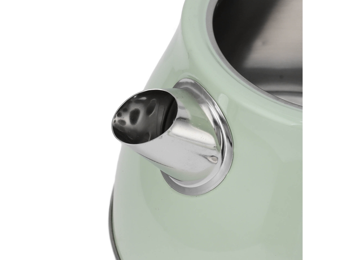 Chaleira Elétrica Verde De Aço Inox Laxiscreed 1,7l 1500w Com Desligamento Automático E Fervura Rápida