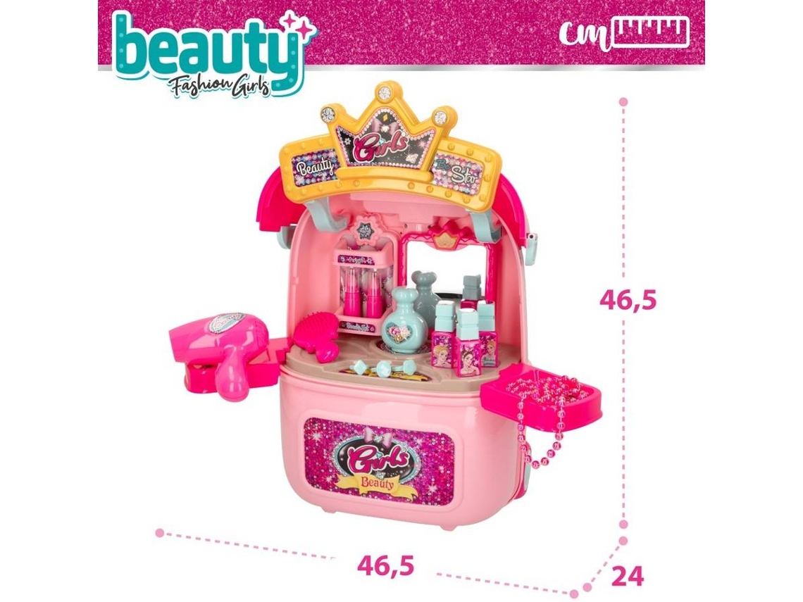 Brinquedo Salão Beleza Fashion Com Acessórios Completo : :  Brinquedos e Jogos