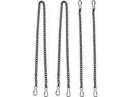 Conjunto De 4 Correntes Pretas Com Ganchos Para Pendurar Quadros, Em Ferro, Fáceis De Instalar