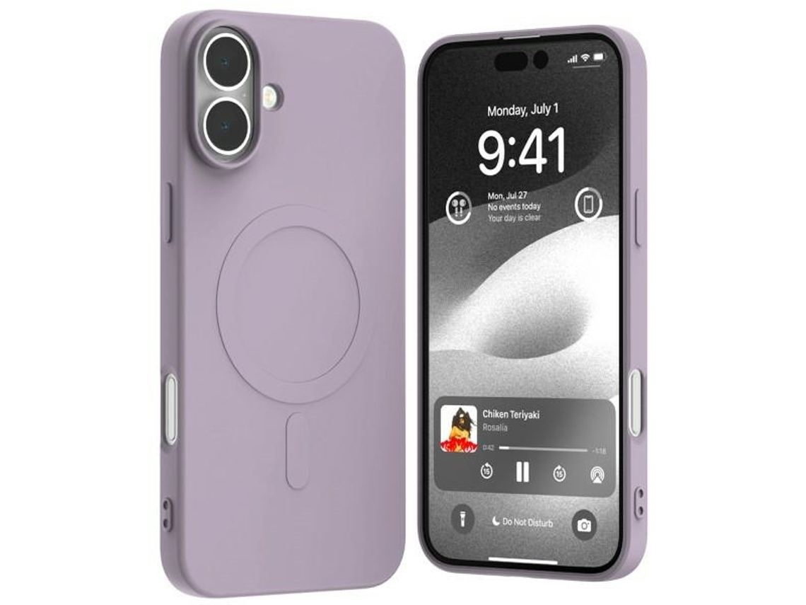 Capa Magsafe Lilás para iPhone 16 Plus MERCURY Silicone Roxo